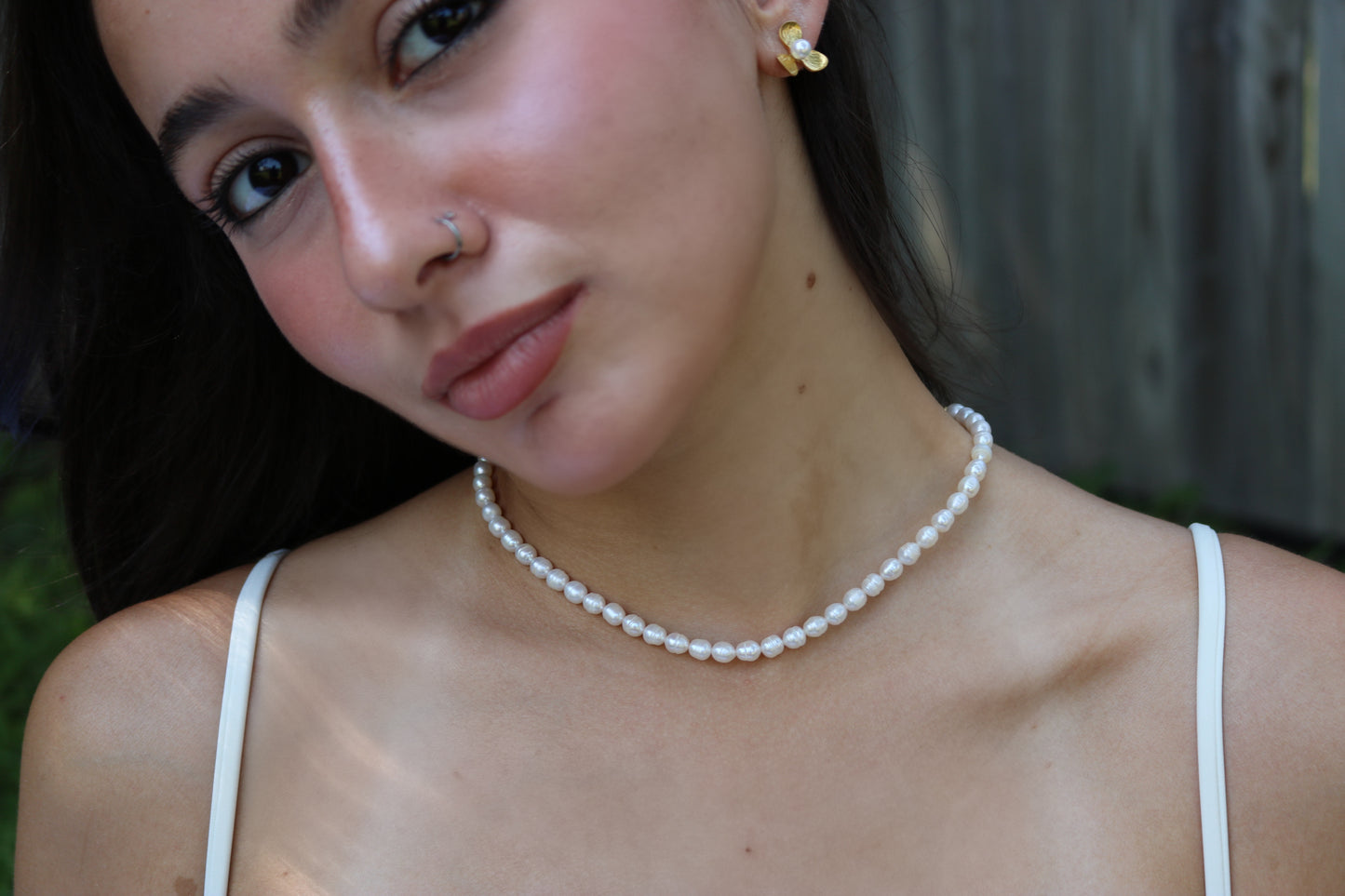 Selene Pearl Chocker Necklace