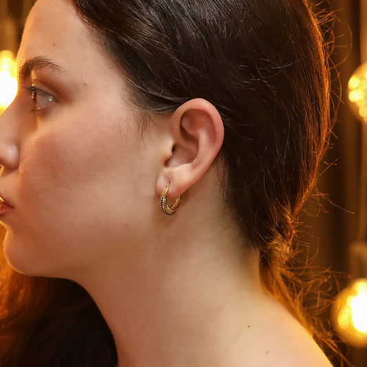 Valletta Triple Hoop Earrings