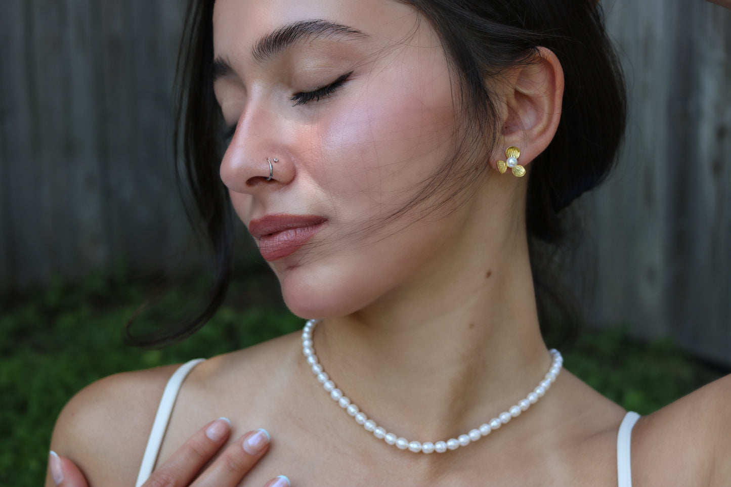 Diana Flower Stud Earrings